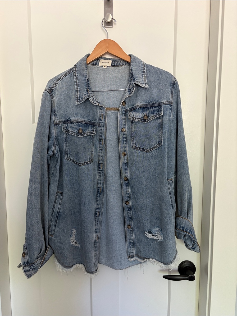 Light Blue Denim - Classic Button-Front shirt/jacket
